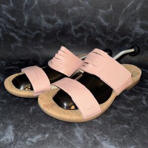 Spenco Women's Brianna Elderberry Pink Open Toed Double Strap Sandal Size 12D